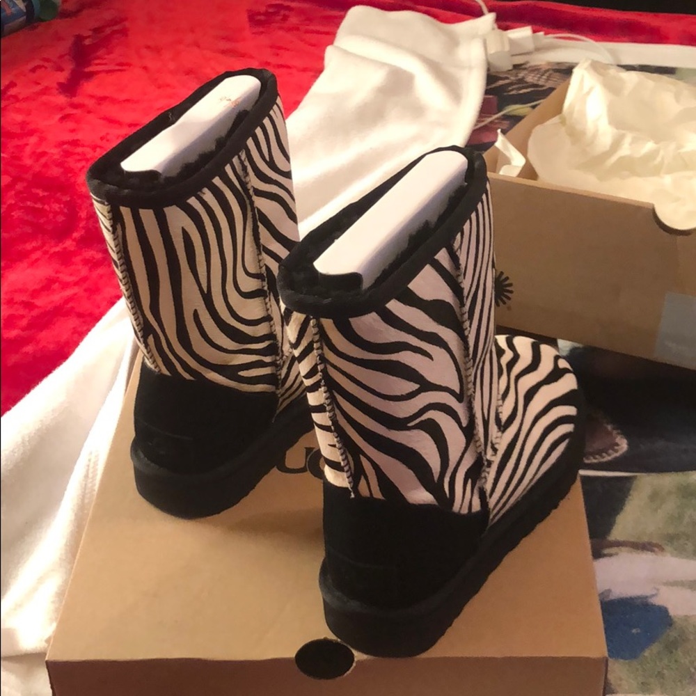 Calf hair Zebra UGG boots